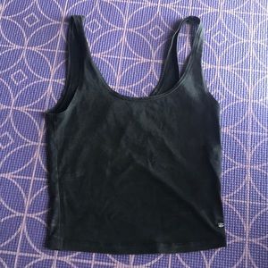 Grey cropped tank top - American Eagle